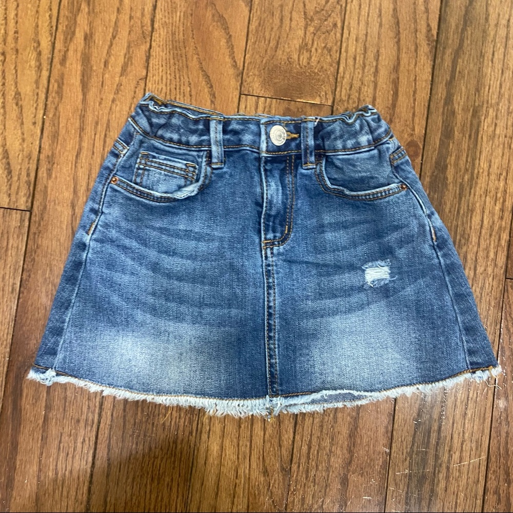 Zara kids denim mini skirt